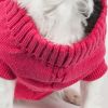 Heavy Cotton Rib-Collared Pet Sweater - Small