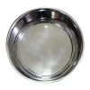 Stainless Steel Pet Bowl with Anti Skid Rubber Base and Dog Design, Gray and Black - as Pic