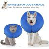 Soft Dog Cone Collar for After Surgery - Inflatable Dog Neck Donut Collar - Elizabethan Collar for Dogs Recovery - CQLQ08 black white dot - S