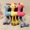 1Pcs Puppy Pet Toys for Small Dogs Fleece Resistance To Bite Dog Toy Teeth Cleaning Chew Training Toys Pet Supplies Puppy Dogs - Yellow