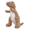 Bite-resistant Pet Dog Chew Dinosaur Toys for Dogs Squeaky Small Big Dog Toy Cleaning Teeth Dog Supplies Juguetes Para Perro - Brown