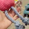1Pcs Puppy Pet Toys for Small Dogs Fleece Resistance To Bite Dog Toy Teeth Cleaning Chew Training Toys Pet Supplies Puppy Dogs - Yellow